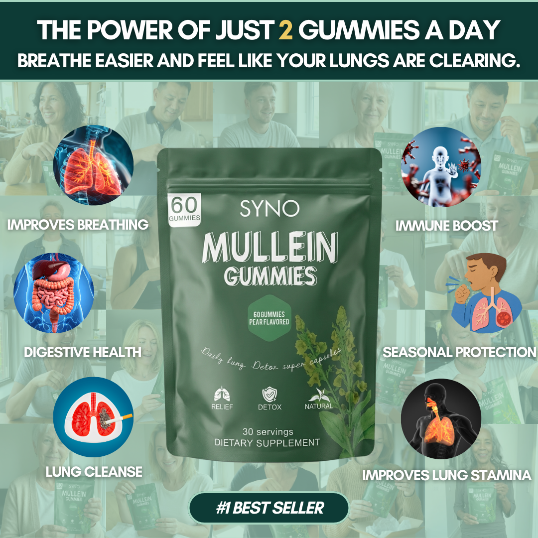 SYNO - MULLEIN GUMMIES | Your Daily Reset for Clear, Comfortable Breathing