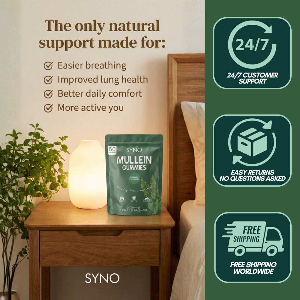 SYNO - MULLEIN GUMMIES | Your Daily Reset for Clear, Comfortable Breathing