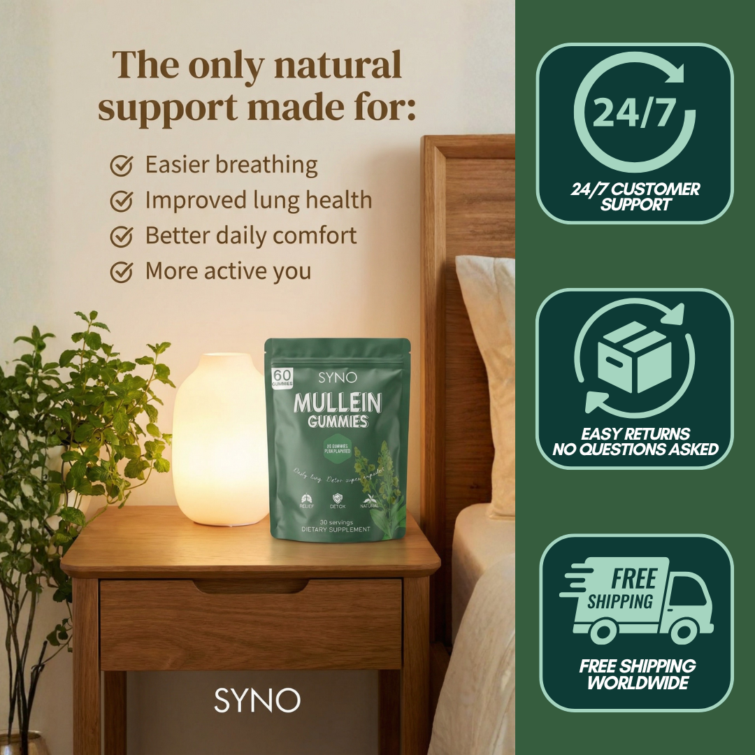SYNO - MULLEIN GUMMIES | Your Daily Reset for Clear, Comfortable Breathing